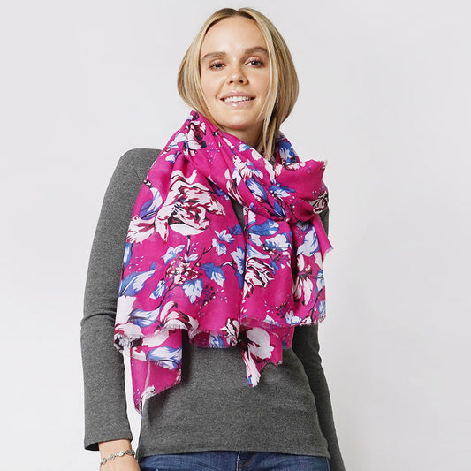 Florals lightweight scarf