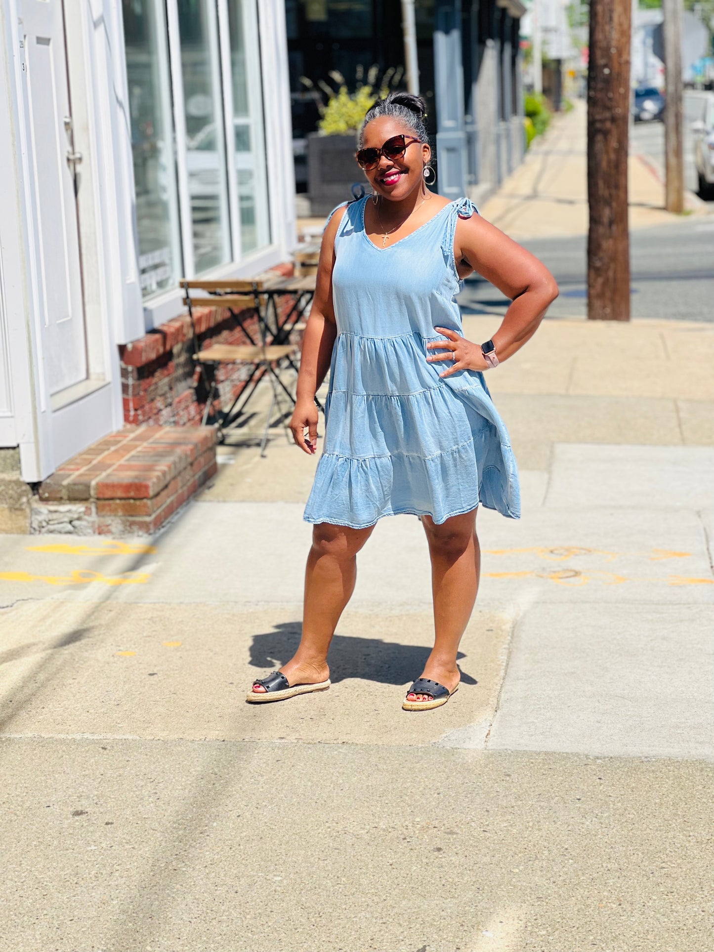 Chambray Layers Dress