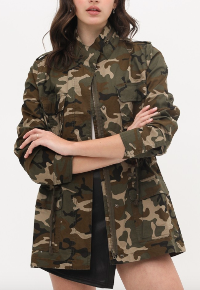 Camo Anorak Jacket FashionFunPop
