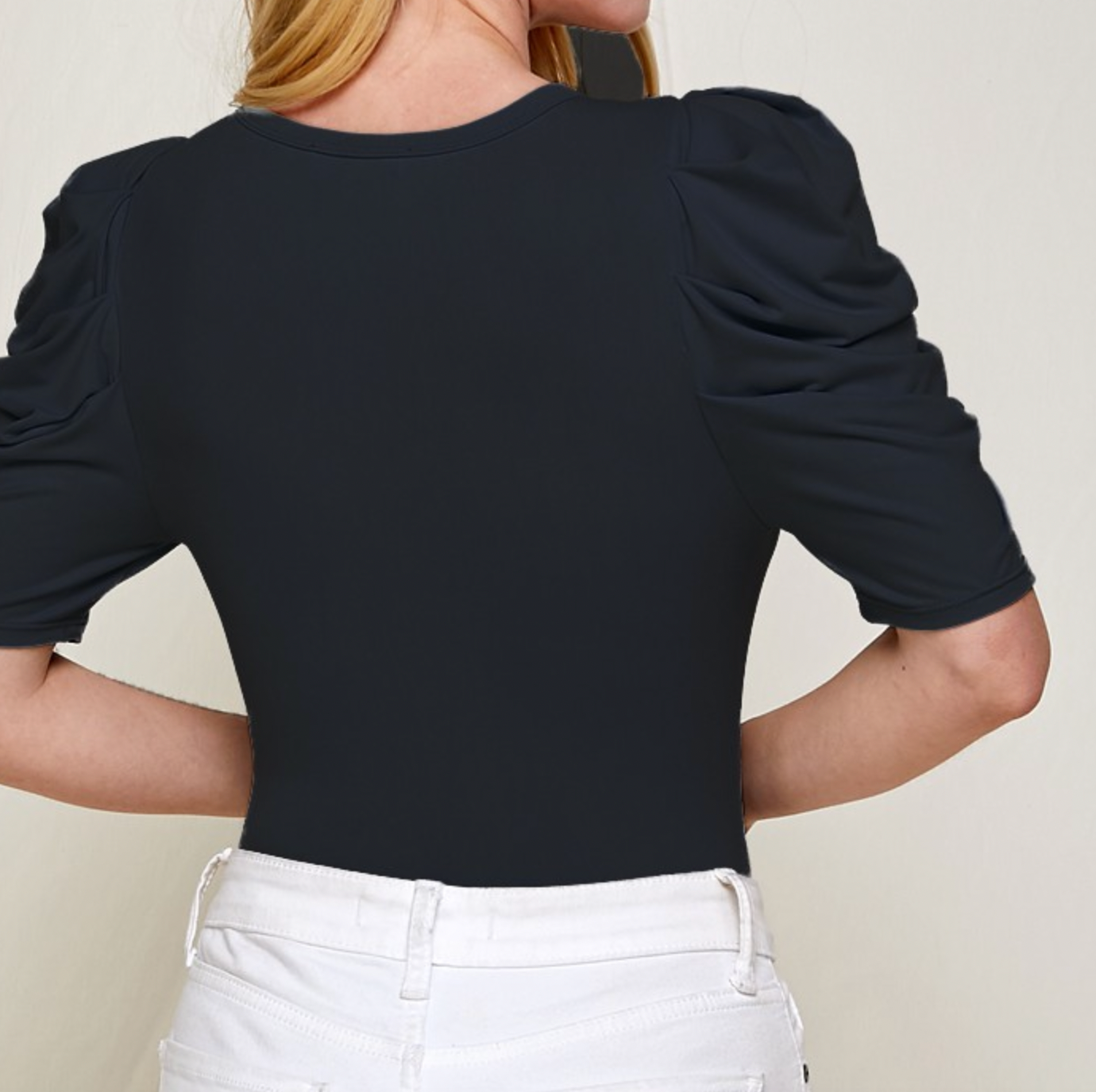 Plus Puff Sleeve Bodysuit
