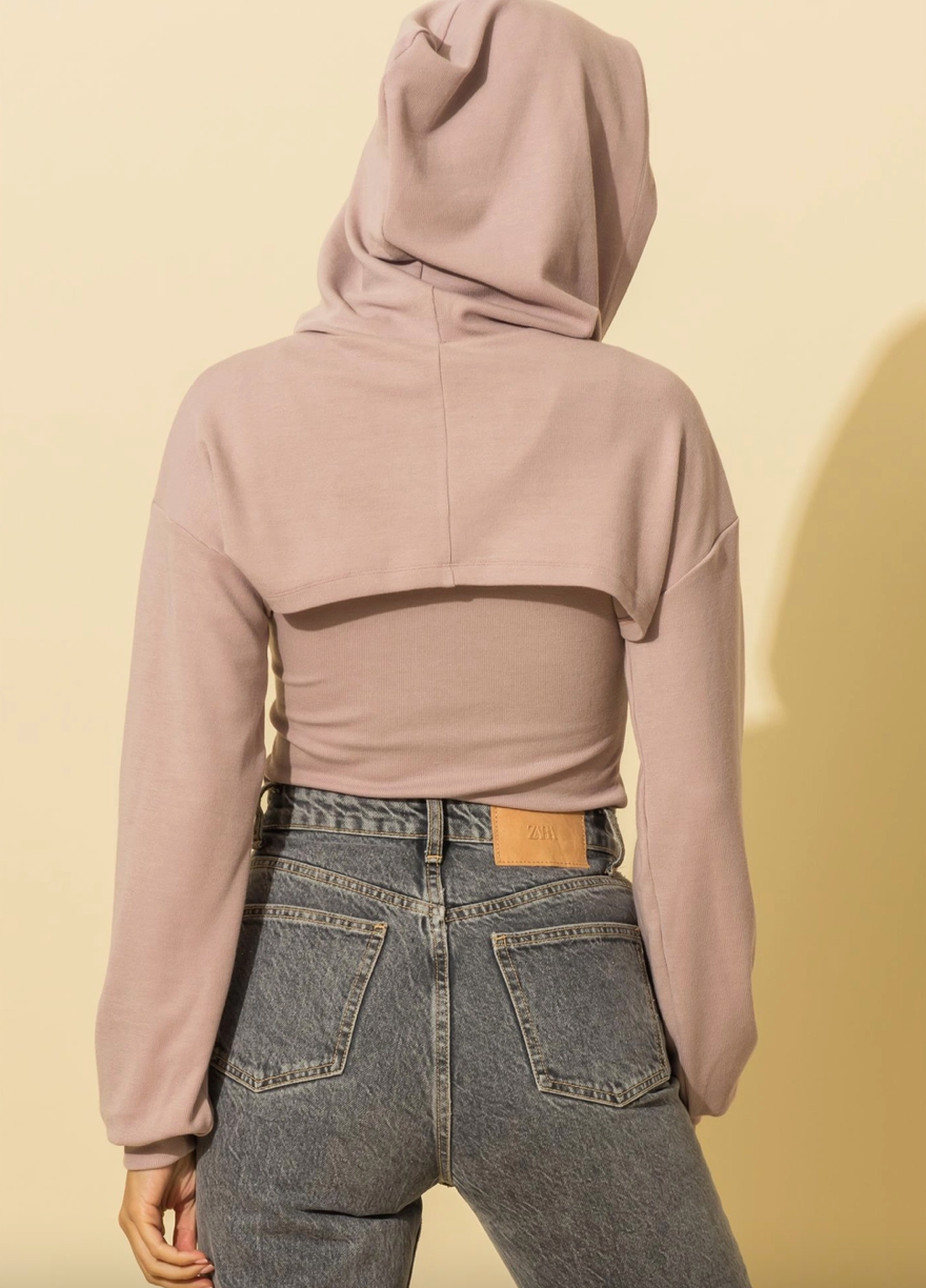 Peekaboo Hooded Top Set