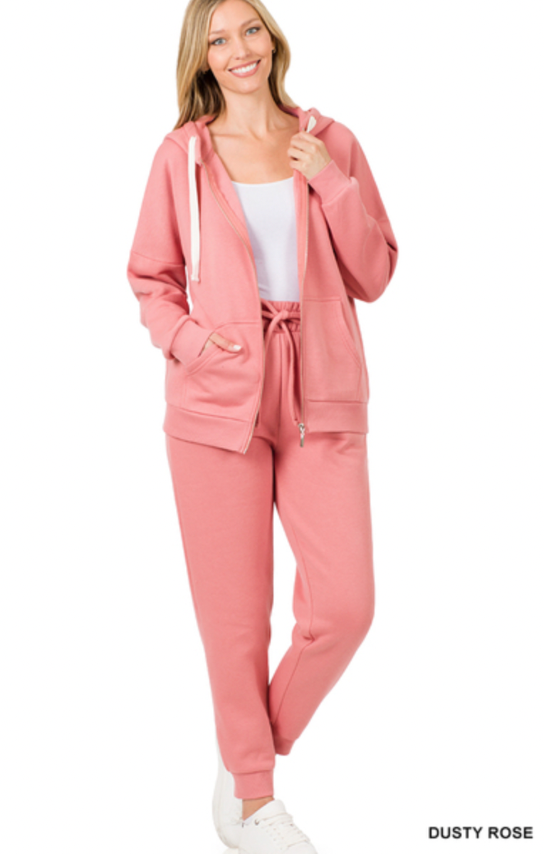 Zip Hoodie Sweat Set