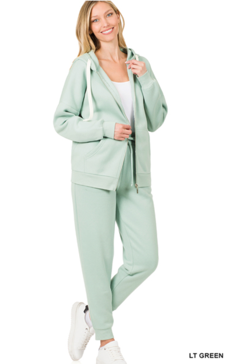 Zip Hoodie Sweat Set