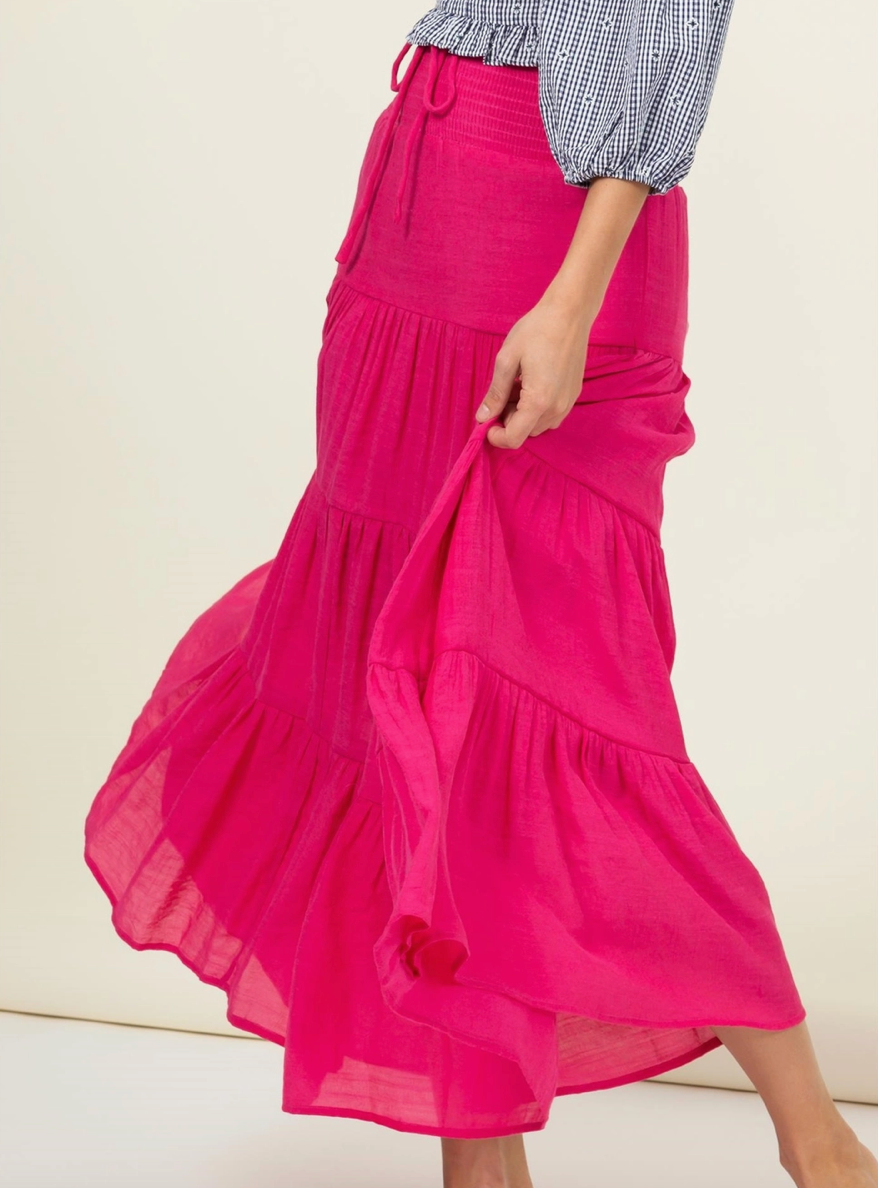 FLOW WITH ME MAXI SKIRT, AMBER YELLOW