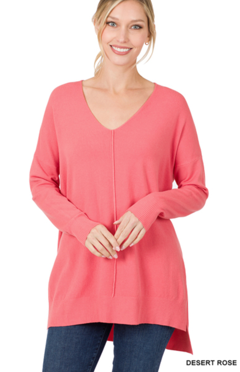 Transitions Lightweight Sweater, Desert Rose