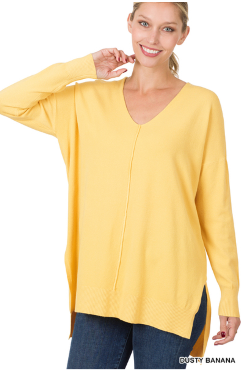 Transitions Lightweight Sweater, Dusty Banana