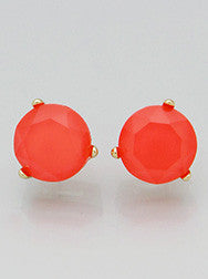 Faceted Round Resin Stud Earrings - FashionFunPop, Trendy, fashion, plus, skinny, fitted, ripped, dress, dresses, tops, blazers, women, clothing, bathing suits, swimwear, vacation, stylish, jewelry, accessories, handbags, shoes, boutique, shopping, store, clutch, clutches, handbag, blouses, mom, mommy, tee, tees, jeans, pants, maxi, maxies, rompers, jumpers, sexy, clearance, new, sales, mika rose, she and sky, &, blvd, in style, esley, gilli, blu pepper, earrings, bracelets, bangles, statement, necklaces,