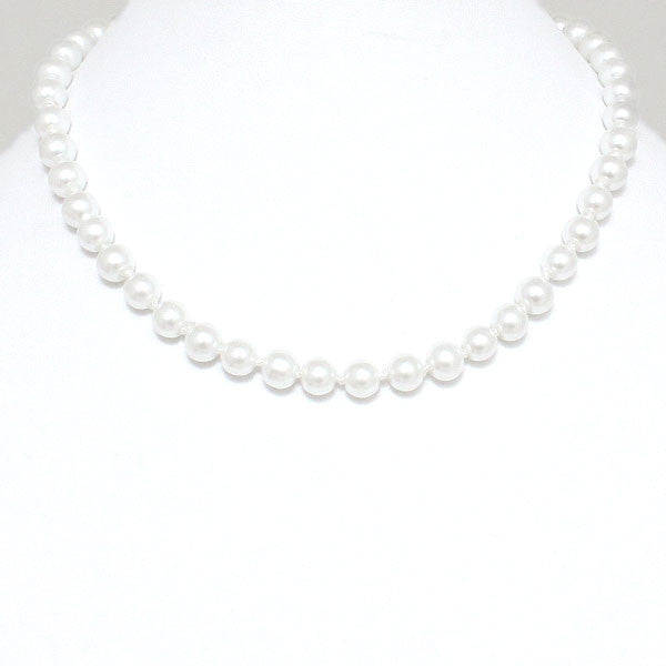 Pearl Necklaces - White - FashionFunPop, Trendy, fashion, plus, skinny, fitted, ripped, dress, dresses, tops, blazers, women, clothing, bathing suits, swimwear, vacation, stylish, jewelry, accessories, handbags, shoes, boutique, shopping, store, clutch, clutches, handbag, blouses, mom, mommy, tee, tees, jeans, pants, maxi, maxies, rompers, jumpers, sexy, clearance, new, sales, mika rose, she and sky, &, blvd, in style, esley, gilli, blu pepper, earrings, bracelets, bangles, statement, necklaces, scarfs, g