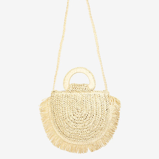 Straw Fringe Bag