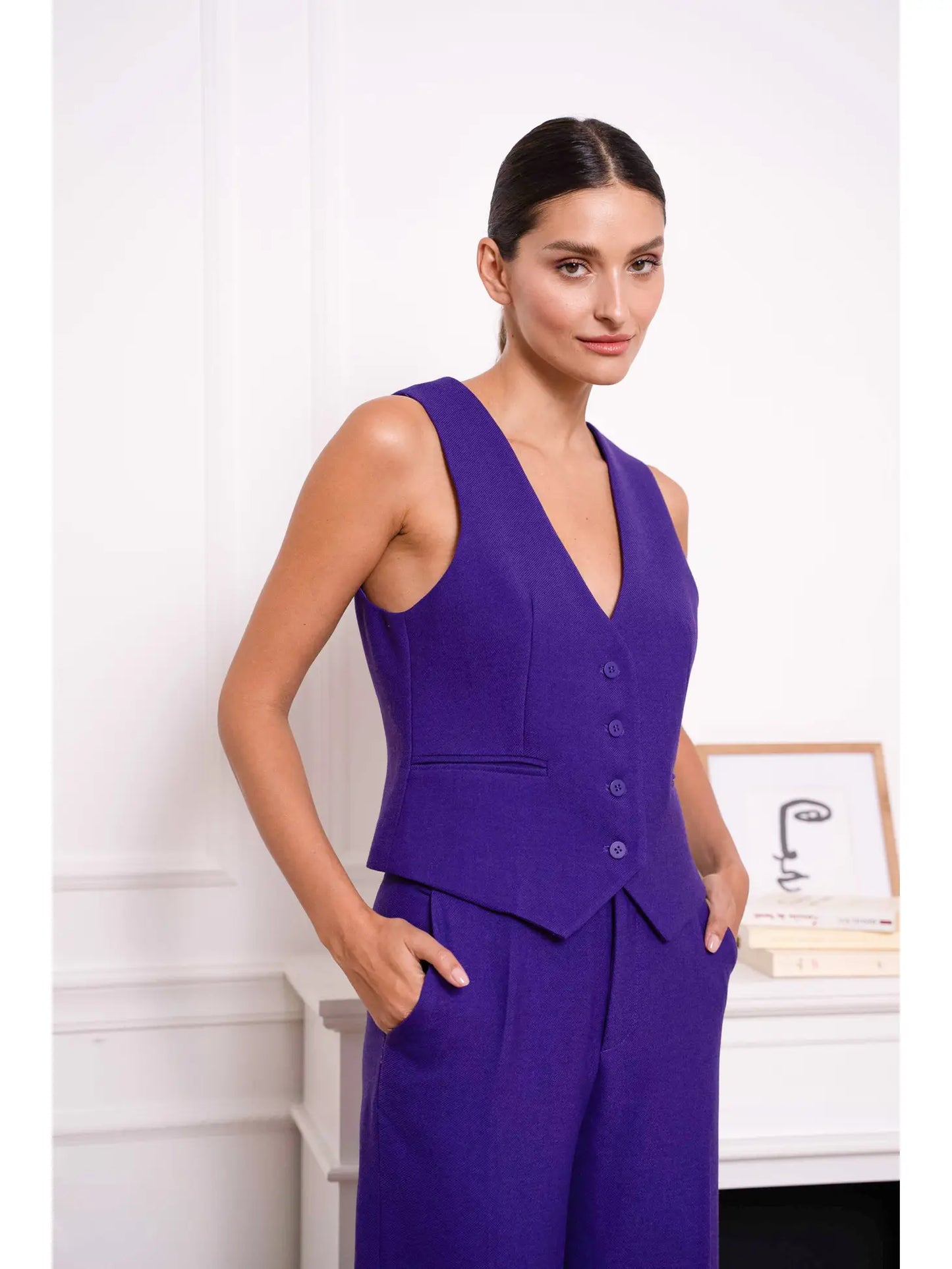 The Purple V Blazer â FashionFunPop