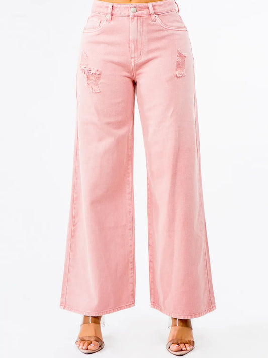 Pinky Wide Legged Jeans