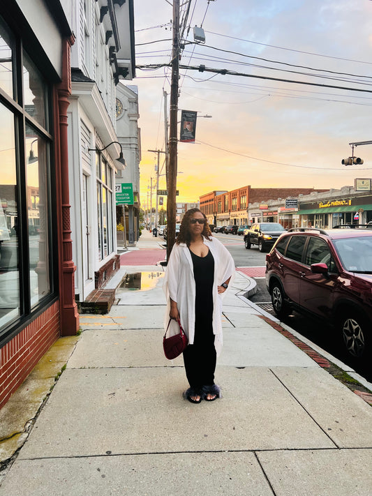 White Poncho Coverup