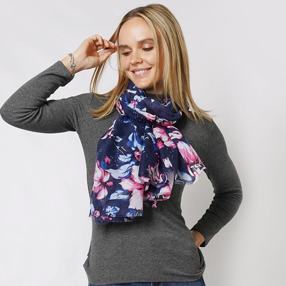 Florals lightweight scarf