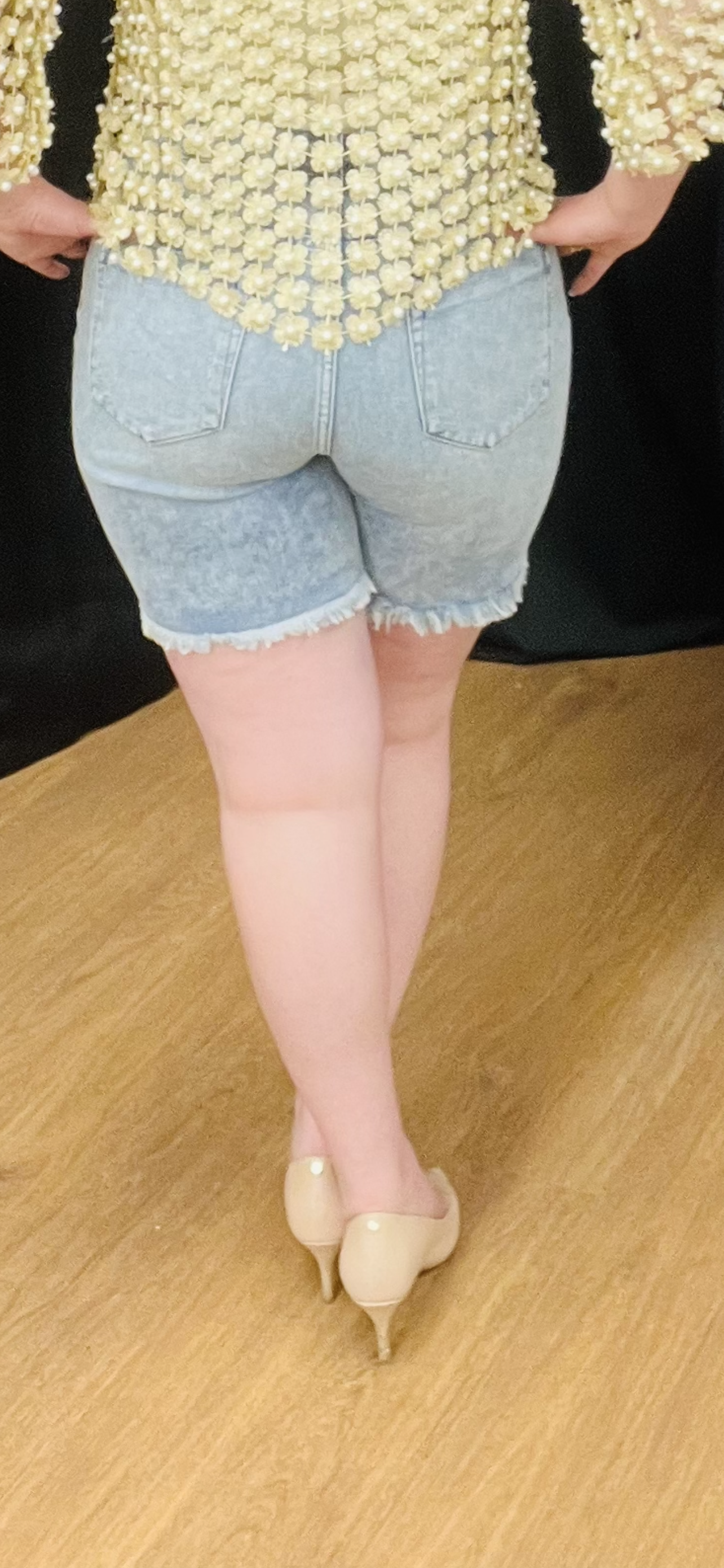 Vintage Wash Boyfriend Shorts