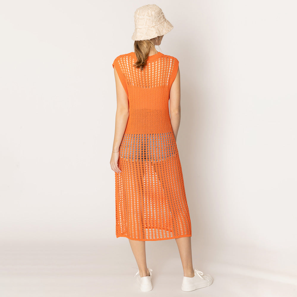 Crochet Long Dress Coverup