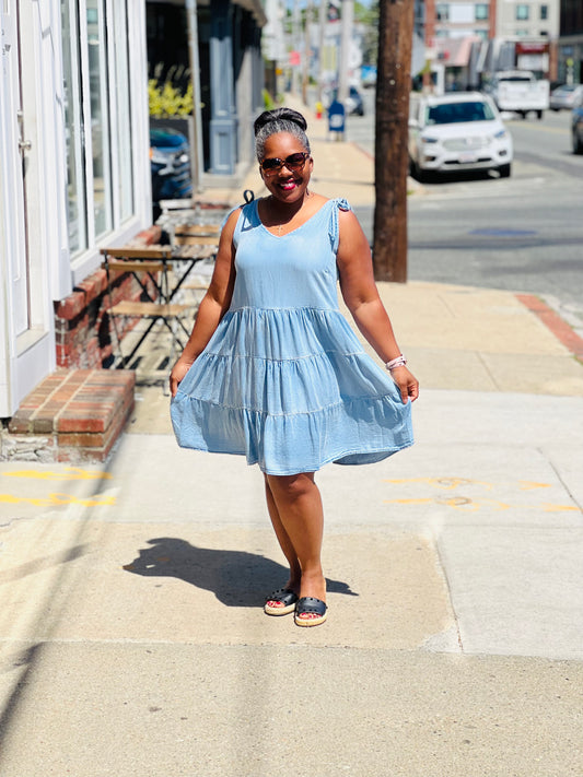 Chambray Layers Dress