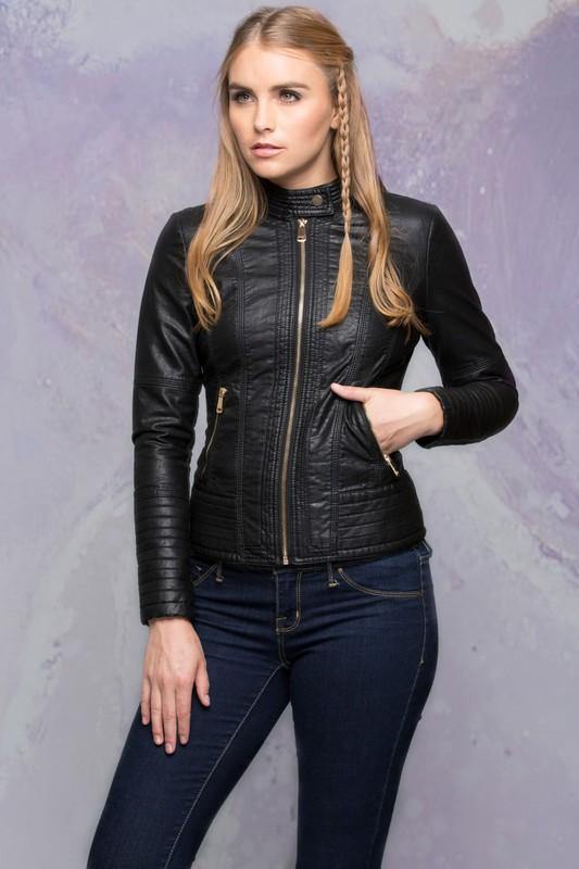 Edgy Classic Vegan Jacket - FashionFunPop