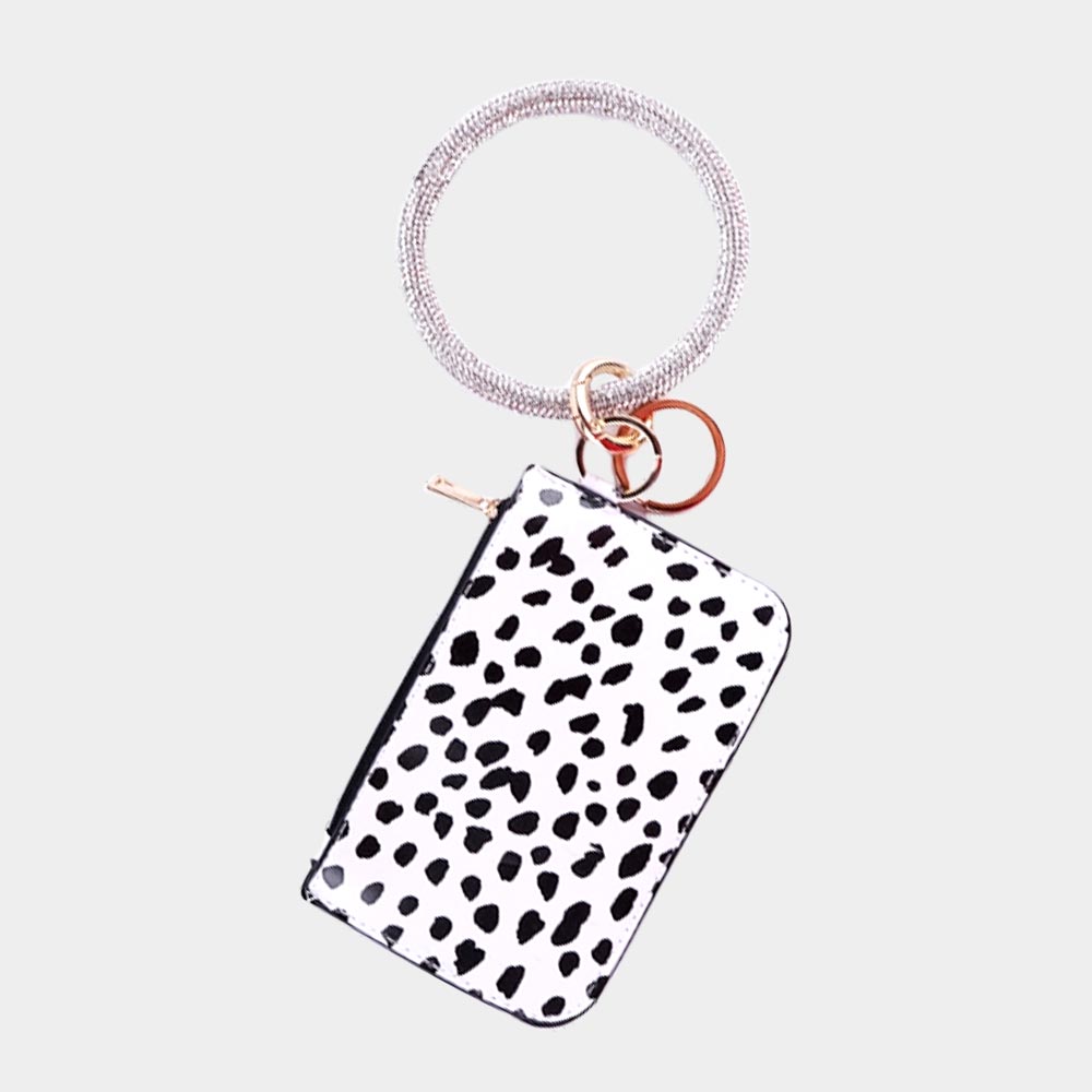 Faux Leather Mini Wrist Pouch