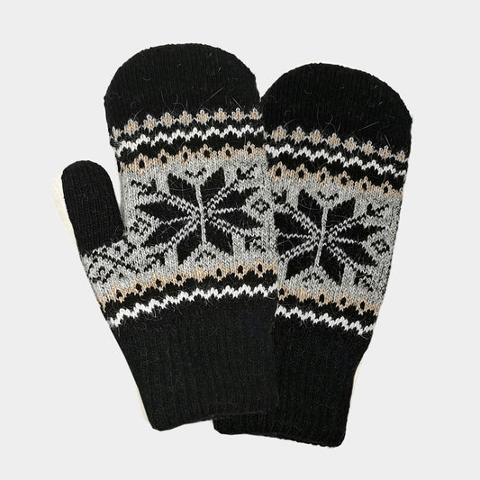 Snowflake Sherpa Mitten Gloves