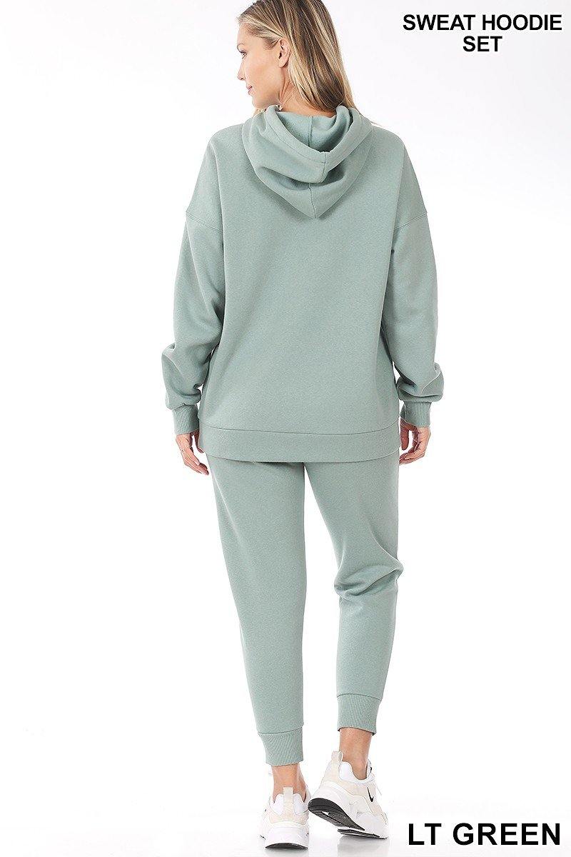 Hoodie Set - Heather Gray - FashionFunPop