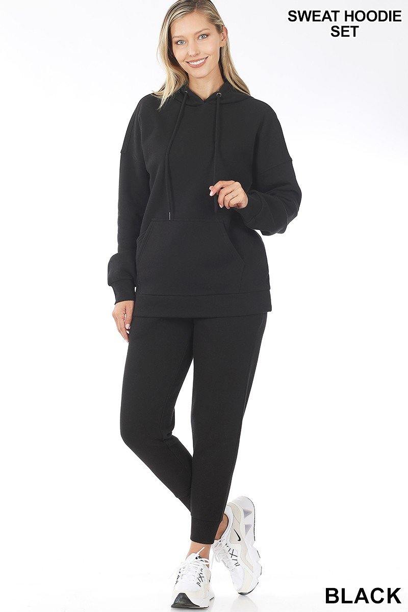 Hoodie Set - Heather Gray - FashionFunPop
