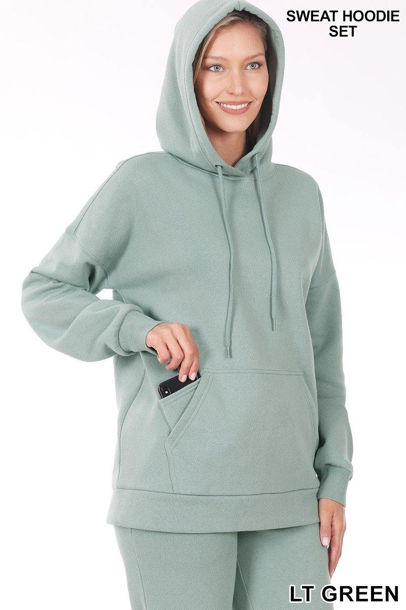 Hoodie Set - Heather Gray - FashionFunPop