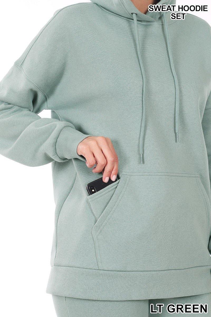 Hoodie Set - Heather Gray - FashionFunPop