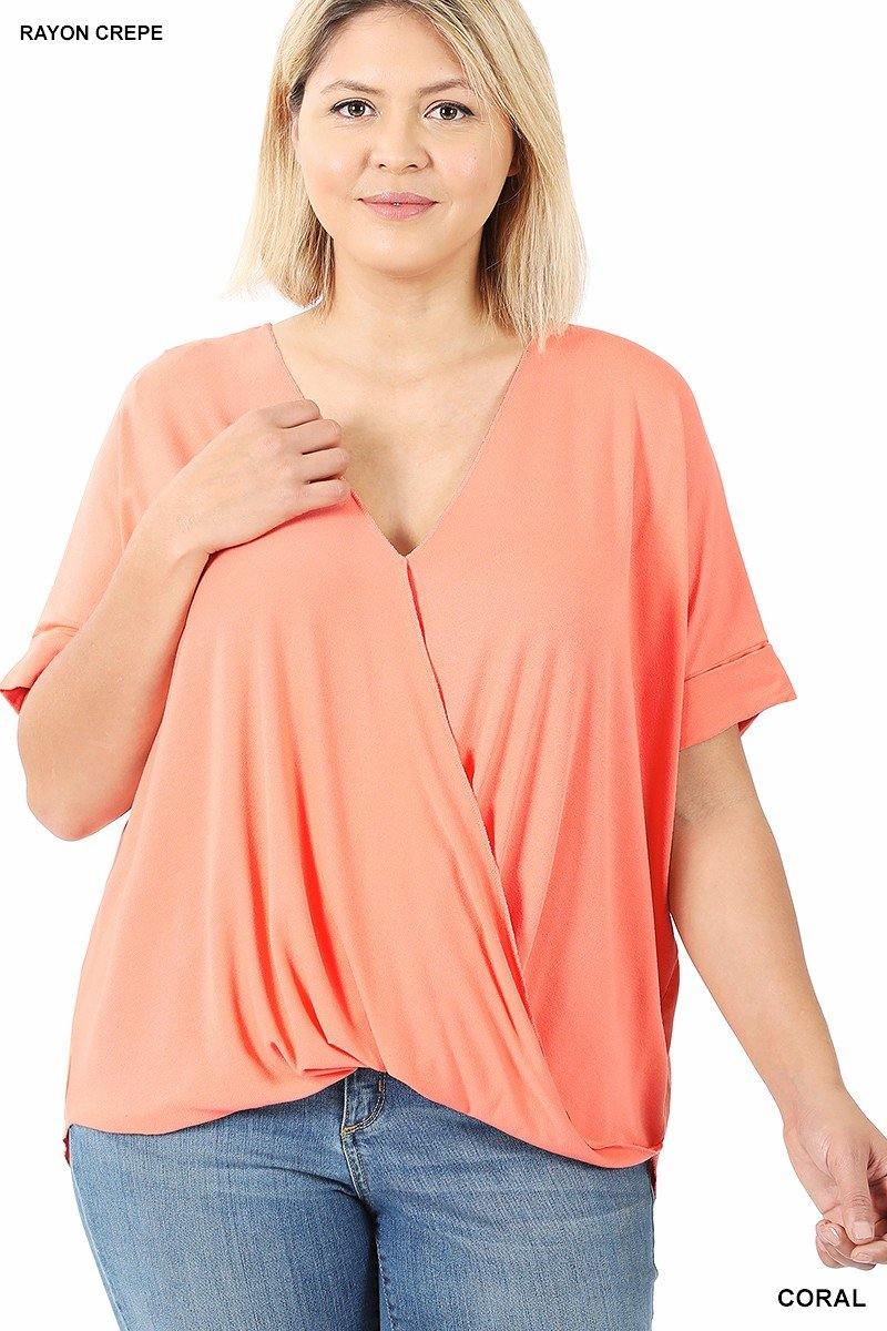 Wrap Me Up Plus Top - FashionFunPop
