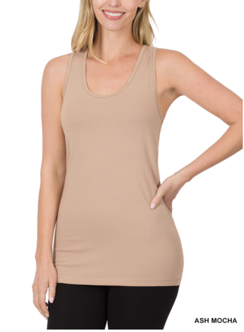 BASIC RACERBACK TANK TOP