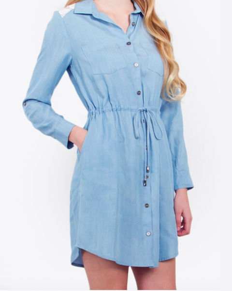 Sugarlips Tennessee Chambray Dress - FashionFunPop, Trendy, fashion, plus, skinny, fitted, ripped, dress, dresses, tops, blazers, women, clothing, bathing suits, swimwear, vacation, stylish, jewelry, accessories, handbags, shoes, boutique, shopping, store, clutch, clutches, handbag, blouses, mom, mommy, tee, tees, jeans,   pants, maxi, maxies, rompers, jumpers, sexy, clearance, new, sales, mika rose, she and sky, &, blvd, in style, esley, gilli, blu pepper, earrings, bracelets, bangles, statement, necklaces