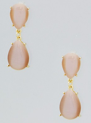Teardrop Dangle Earring-Mauve - FashionFunPop, Trendy, fashion, plus, skinny, fitted, ripped, dress, dresses, tops, blazers, women, clothing, bathing suits, swimwear, vacation, stylish, jewelry, accessories, handbags, shoes, boutique, shopping, store, clutch, clutches, handbag, blouses, mom, mommy, tee, tees, jeans,   pants, maxi, maxies, rompers, jumpers, sexy, clearance, new, sales, mika rose, she and sky, &, blvd, in style, esley, gilli, blu pepper, earrings, bracelets, bangles, statement, necklaces, sca