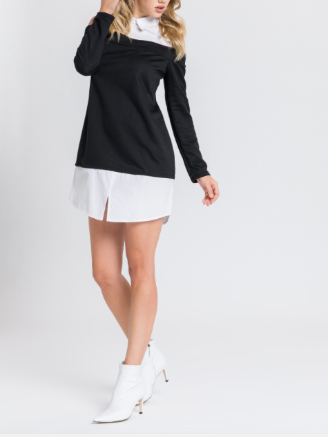 Urbanista Shirt Dress - Black