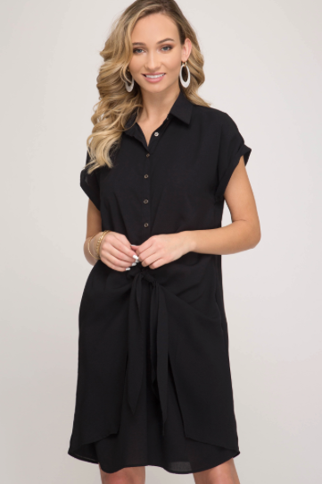 Knot Shirt Dress