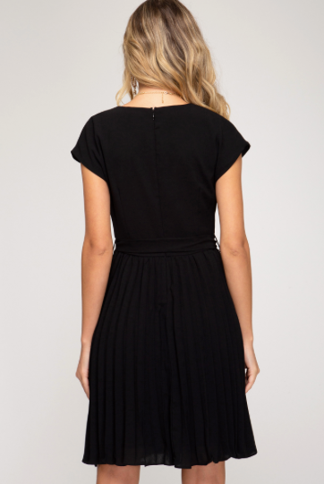 Touch of Class Pleated Dress