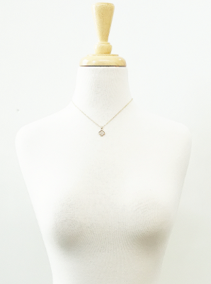 Dipped Quatrefoil Necklace - Gold