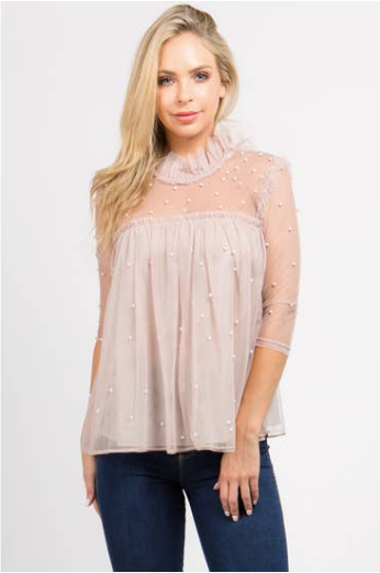 Romantic Pearl Top