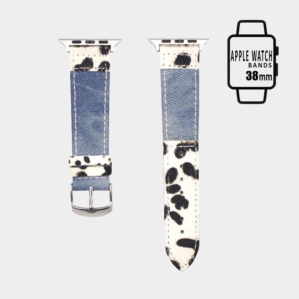 Leopard/Denim Apple Watch Comparible Band - FashionFunPop