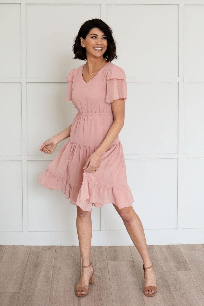 The Amara Dress, Red - FashionFunPop