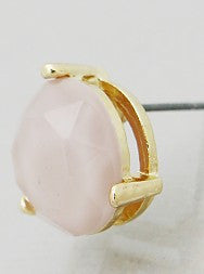 Faceted Round Resin Stud Earrings - FashionFunPop, Trendy, fashion, plus, skinny, fitted, ripped, dress, dresses, tops, blazers, women, clothing, bathing suits, swimwear, vacation, stylish, jewelry, accessories, handbags, shoes, boutique, shopping, store, clutch, clutches, handbag, blouses, mom, mommy, tee, tees, jeans,   pants, maxi, maxies, rompers, jumpers, sexy, clearance, new, sales, mika rose, she and sky, &, blvd, in style, esley, gilli, blu pepper, earrings, bracelets, bangles, statement, necklaces,