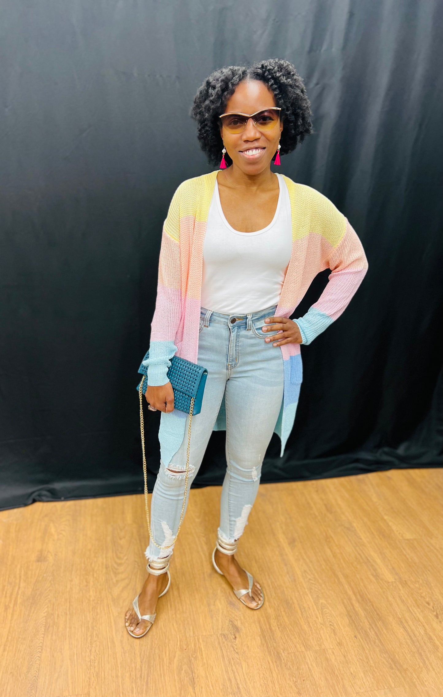 Cardi Collection: Colorblock Cardigan