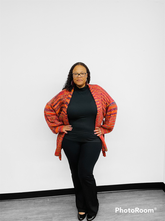 Curve Love:  Fall Confetti Cardigan