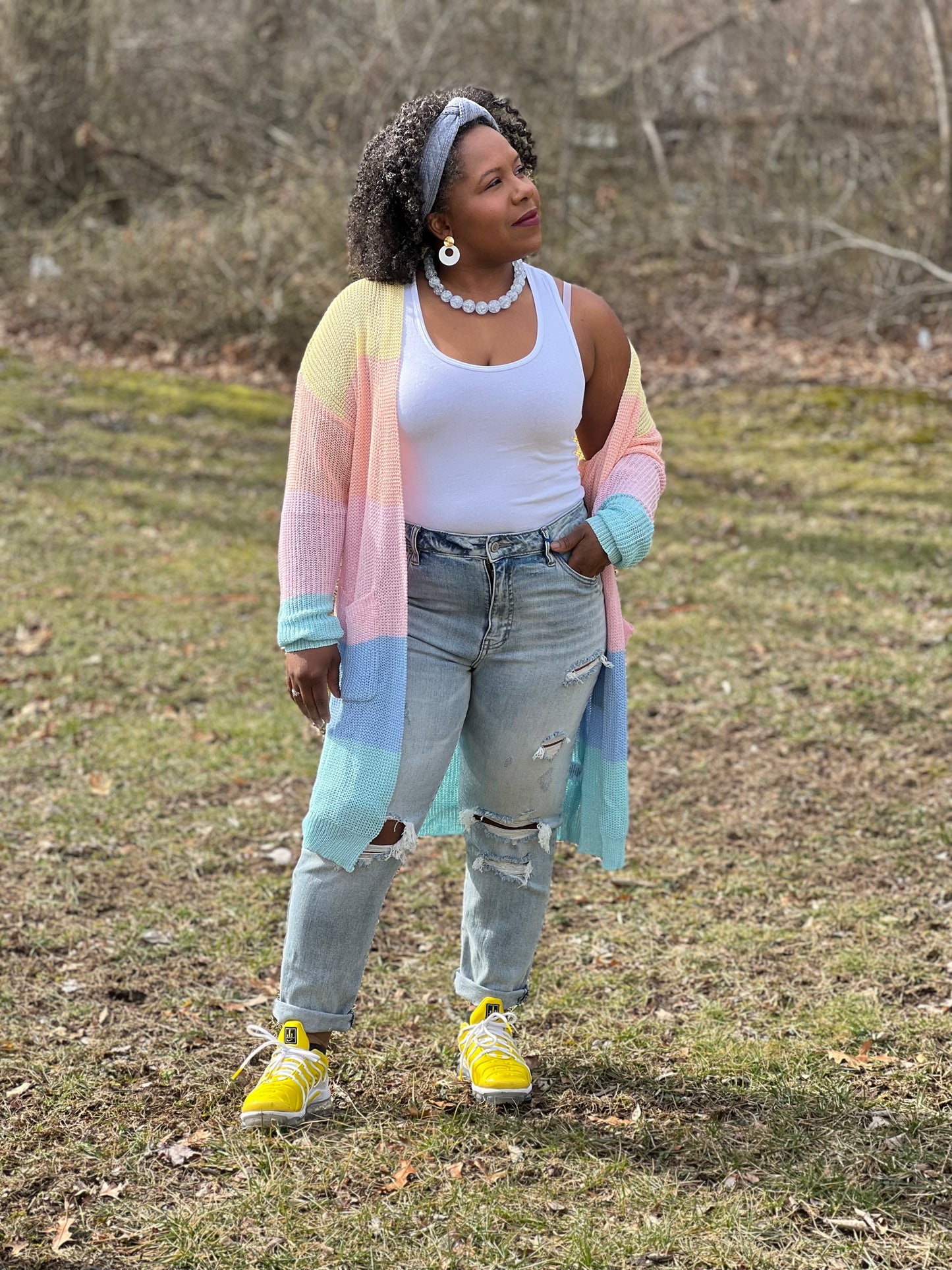 Cardi Collection: Colorblock Cardigan