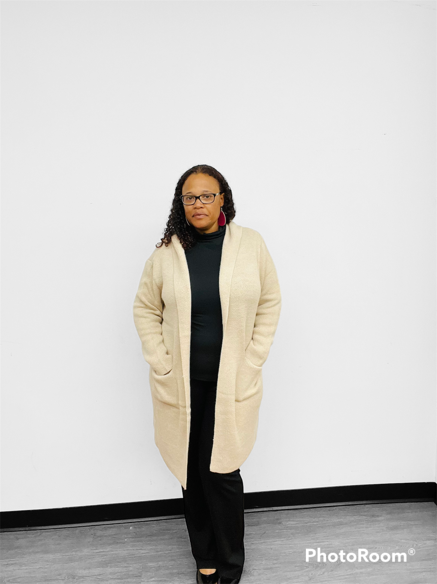Hooded Open Cardi-Coat