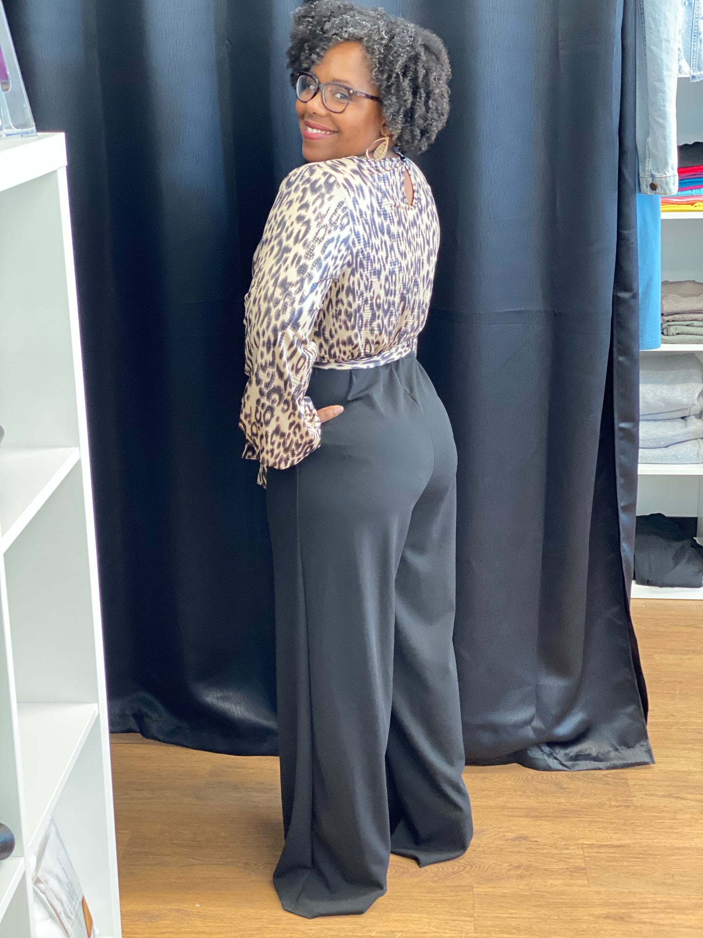 Plus Leopard Jumpsuit