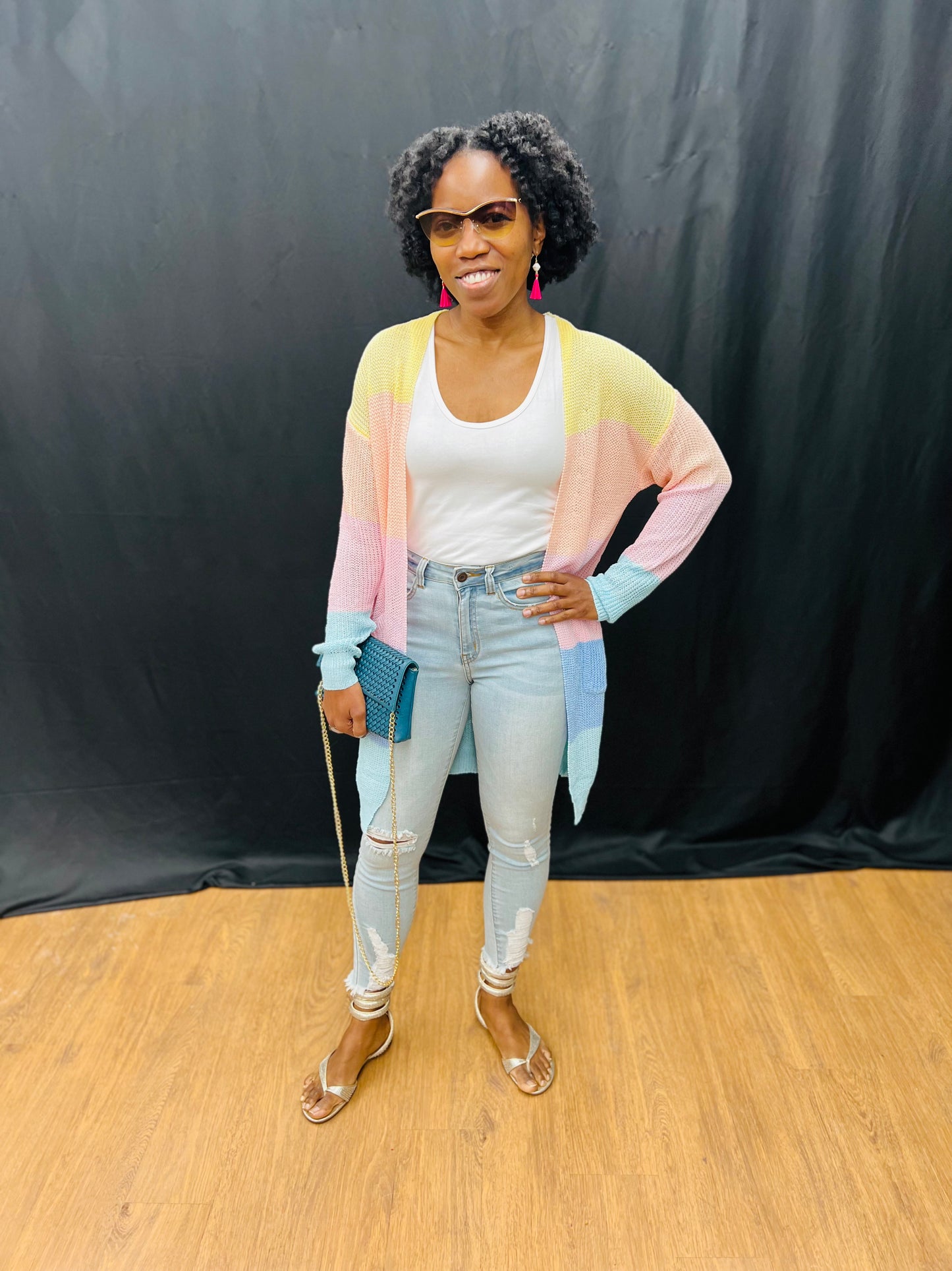 Cardi Collection: Colorblock Cardigan