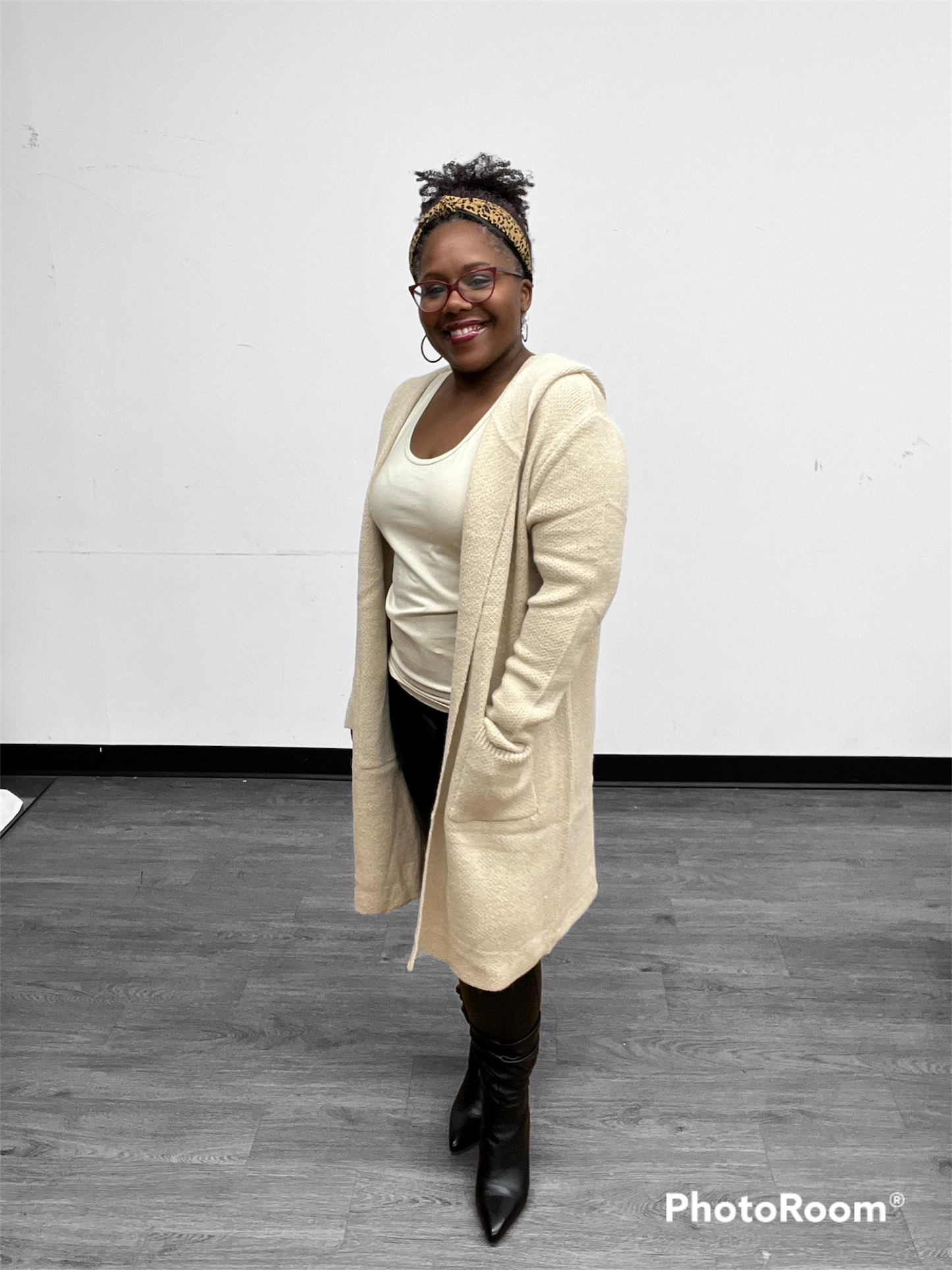 Hooded Open Cardi-Coat