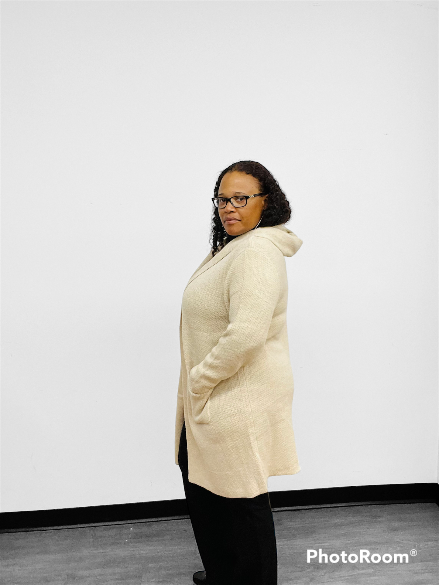 Hooded Open Cardi-Coat