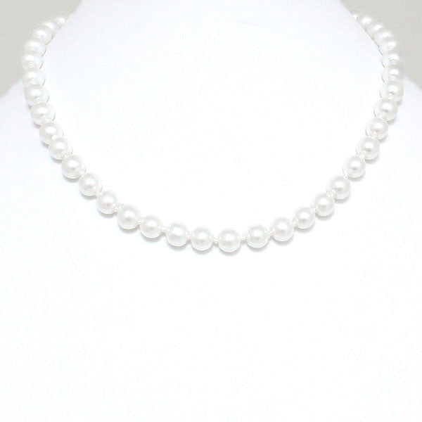 Pearl Necklaces - White - FashionFunPop, Trendy, fashion, plus, skinny, fitted, ripped, dress, dresses, tops, blazers, women, clothing, bathing suits, swimwear, vacation, stylish, jewelry, accessories, handbags, shoes, boutique, shopping, store, clutch, clutches, handbag, blouses, mom, mommy, tee, tees, jeans,   pants, maxi, maxies, rompers, jumpers, sexy, clearance, new, sales, mika rose, she and sky, &, blvd, in style, esley, gilli, blu pepper, earrings, bracelets, bangles, statement, necklaces, scarfs, g