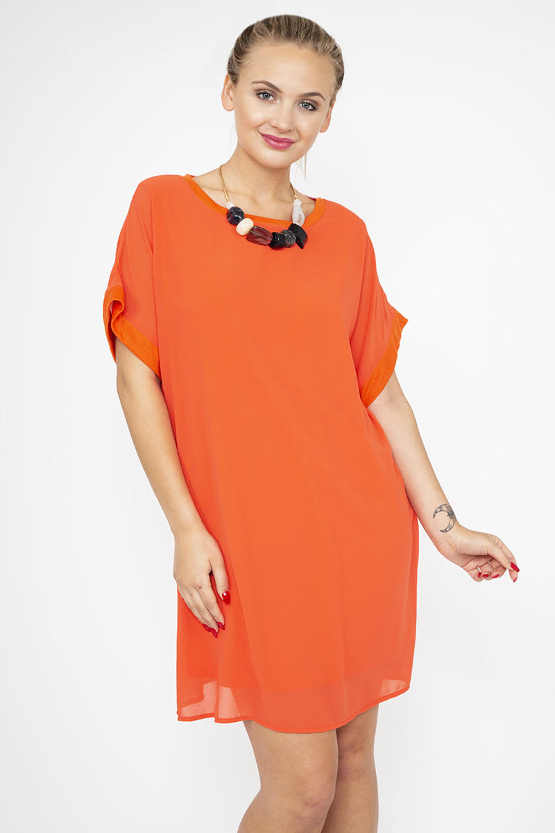 Orange Swag Dress