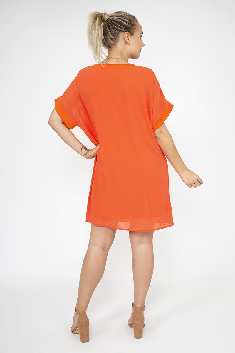 Orange Swag Dress